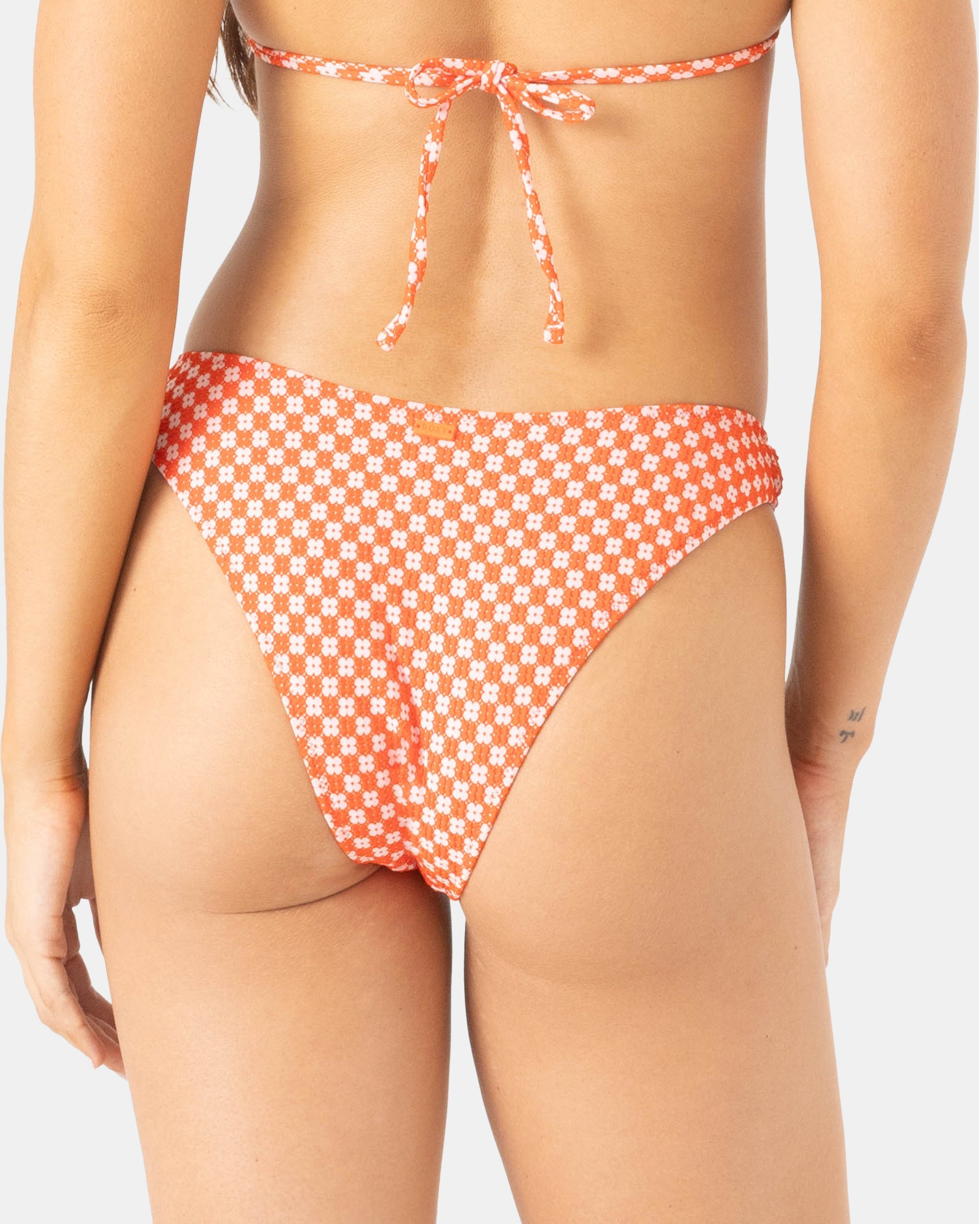 Roxy Flower Power Scoop Cheeky Bikini Bottom RDR S