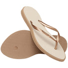 Havaianas Slim Point Womens Sandal 6842-Rose Gold-Beige 9