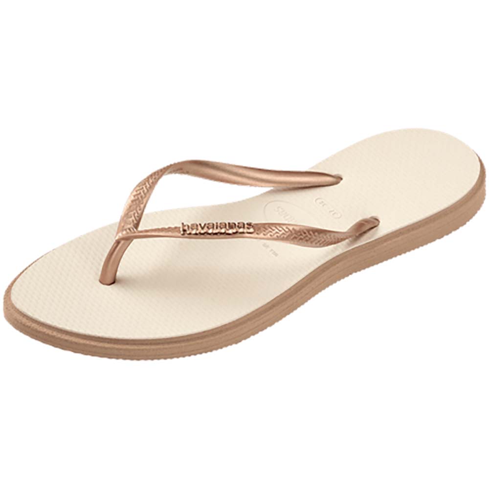 Havaianas Slim Point Womens Sandal 6842-Rose Gold-Beige 7