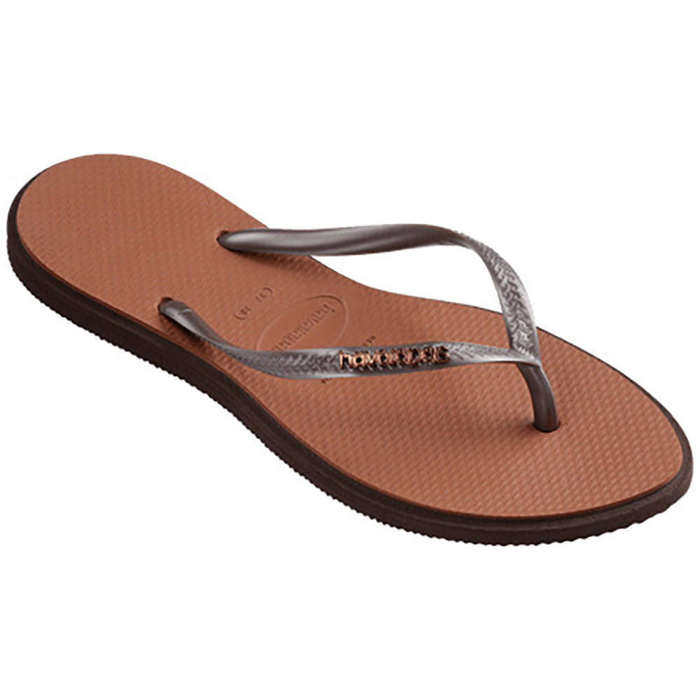 Havaianas Slim Point Womens Sandal 0727-Dark Brown 7
