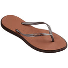Havaianas Slim Point Womens Sandal 0727-Dark Brown 6