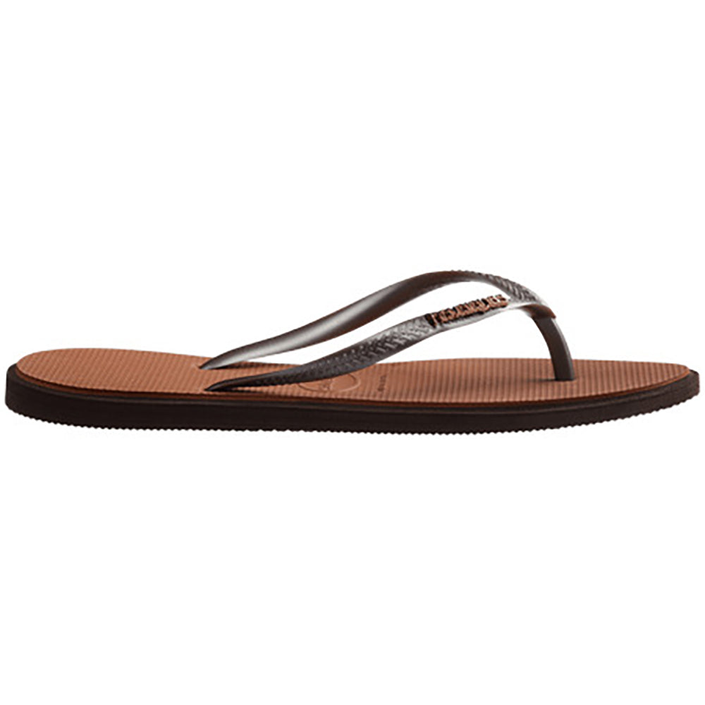 Havaianas Slim Point Womens Sandal 0727-Dark Brown 11