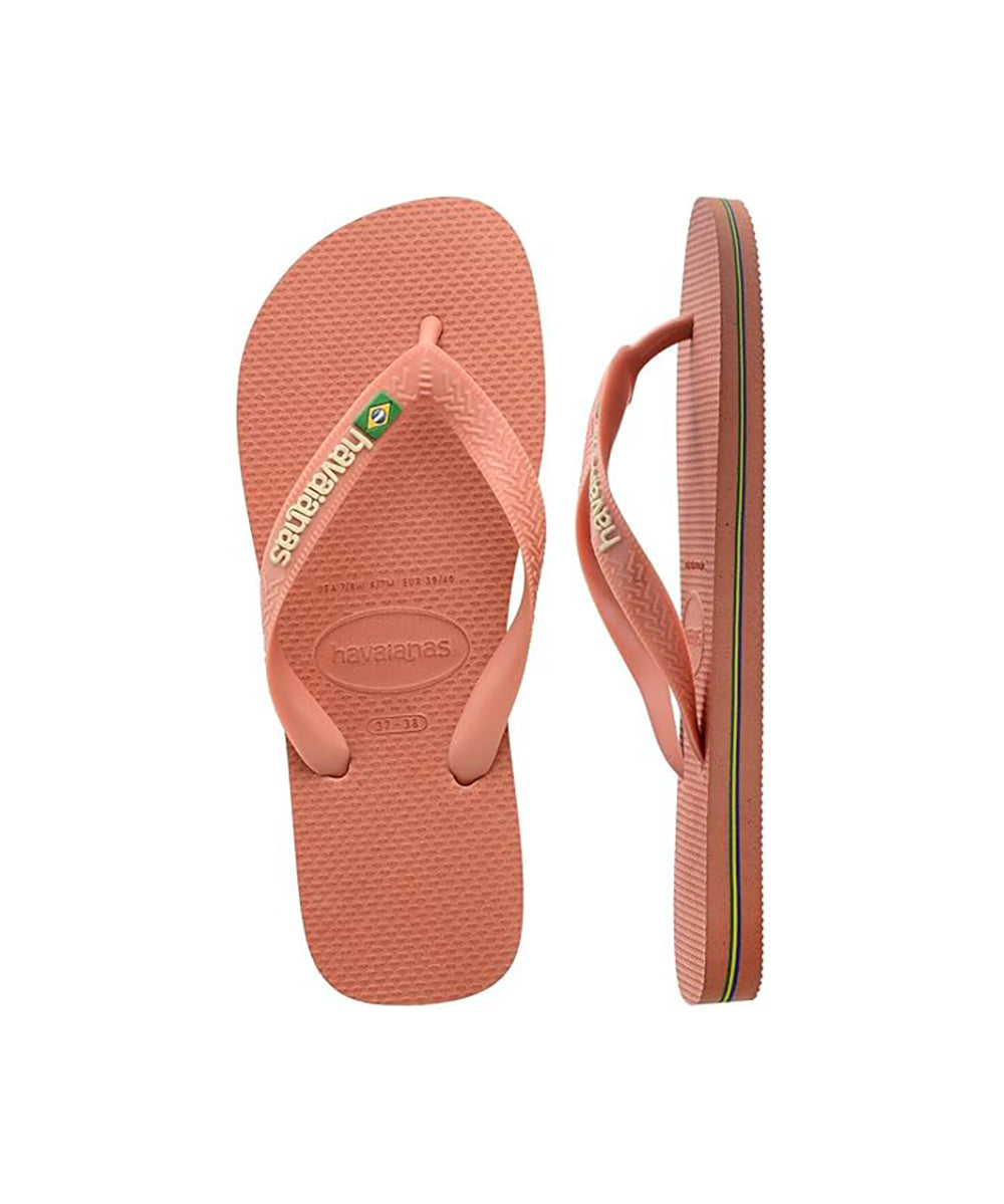 Havaianas Brazil Logo Womens Sandal 9259-Pink Clay 9