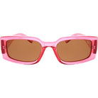 Roxy Cave Pearl Polarizrd Sunglasses Pink Carnation Smoke