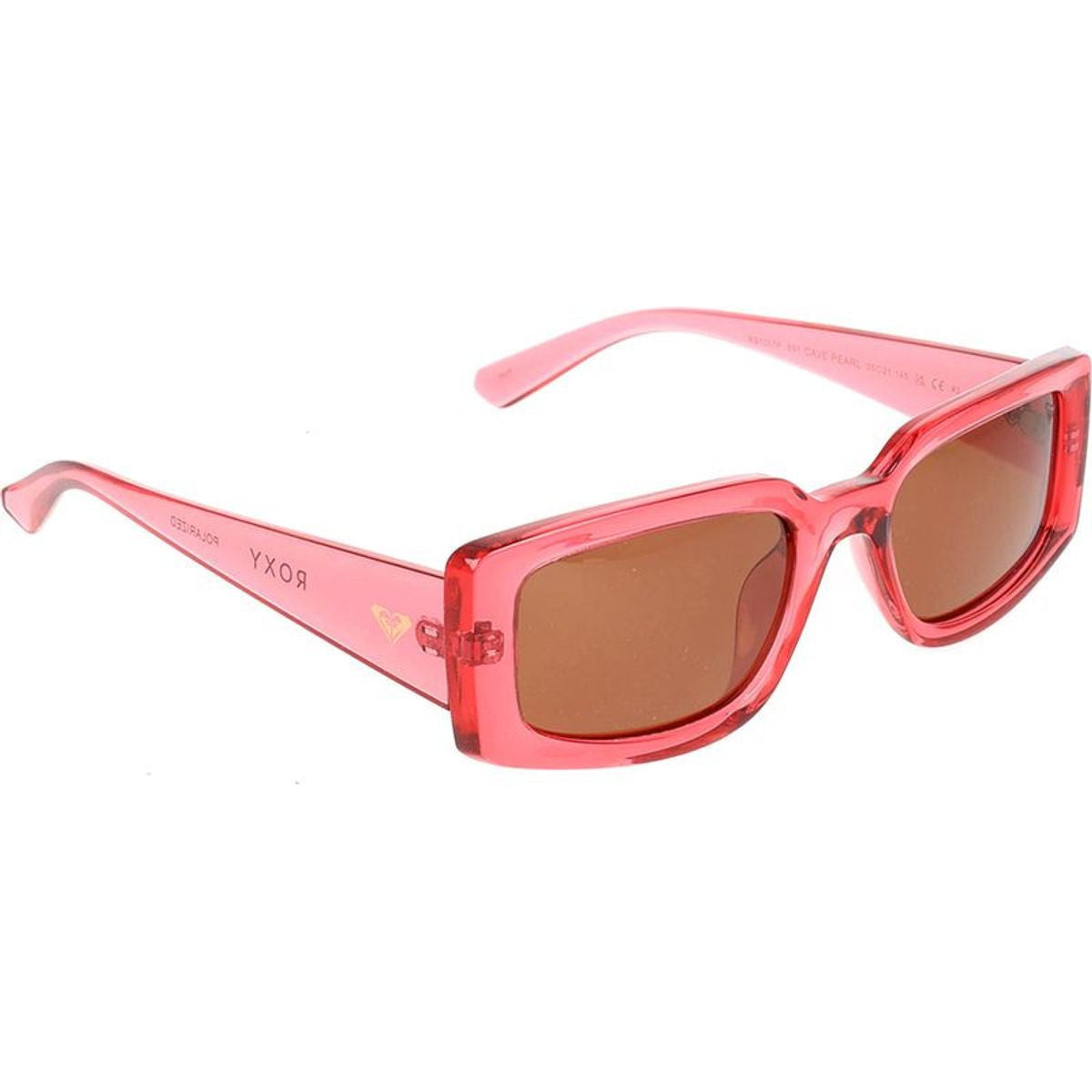Roxy Cave Pearl Polarizrd Sunglasses Pink Carnation Smoke