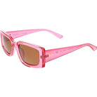 Roxy Cave Pearl Polarizrd Sunglasses Pink Carnation Smoke