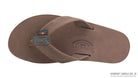 Rainbow Single Layer Leather Mens Sandal Expresso-Blue S