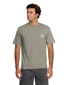 QUIKSILVER DNA LOGO SURF TEE SS SHH-SMOKED GRAY HEATHER S