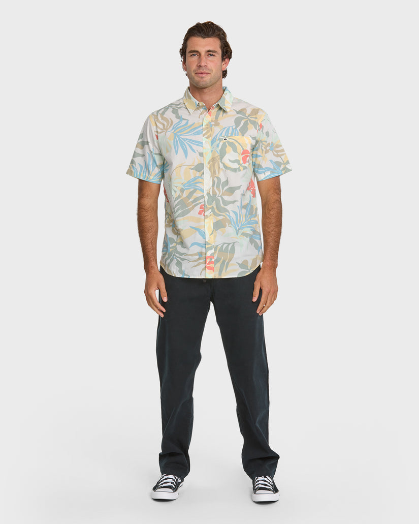 QUIKSILVER BLUEWEED CLASSIC SS OFW-OFF WHITE S