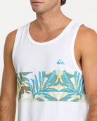 QUIKSILVER BLUEWEED STRIPE TANK MJ0 WHITE S