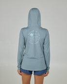 SALTY CREW FIREWORKS HOOD SUNSHIRT Stormy Grey XL