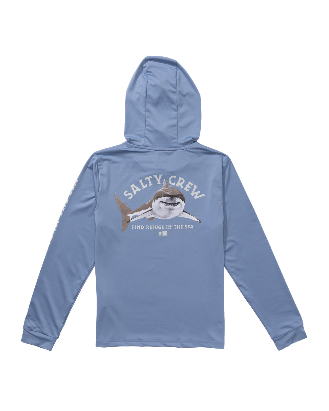 Salty Crew Lurking Hooded Sunshirt Marine L