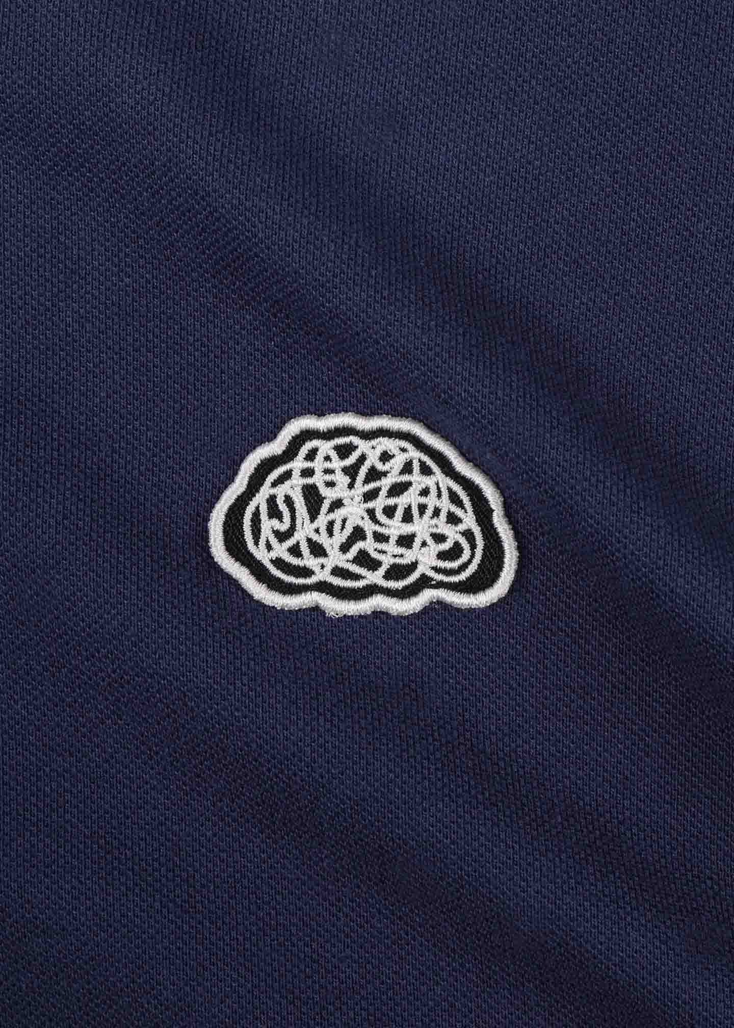 Rivvia Scatter Brain LS Rugby Polo DRKNVY L