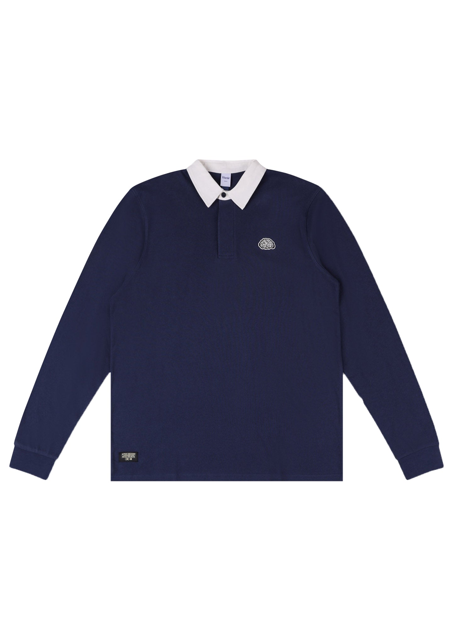 Rivvia Scatter Brain LS Rugby Polo DRKNVY L