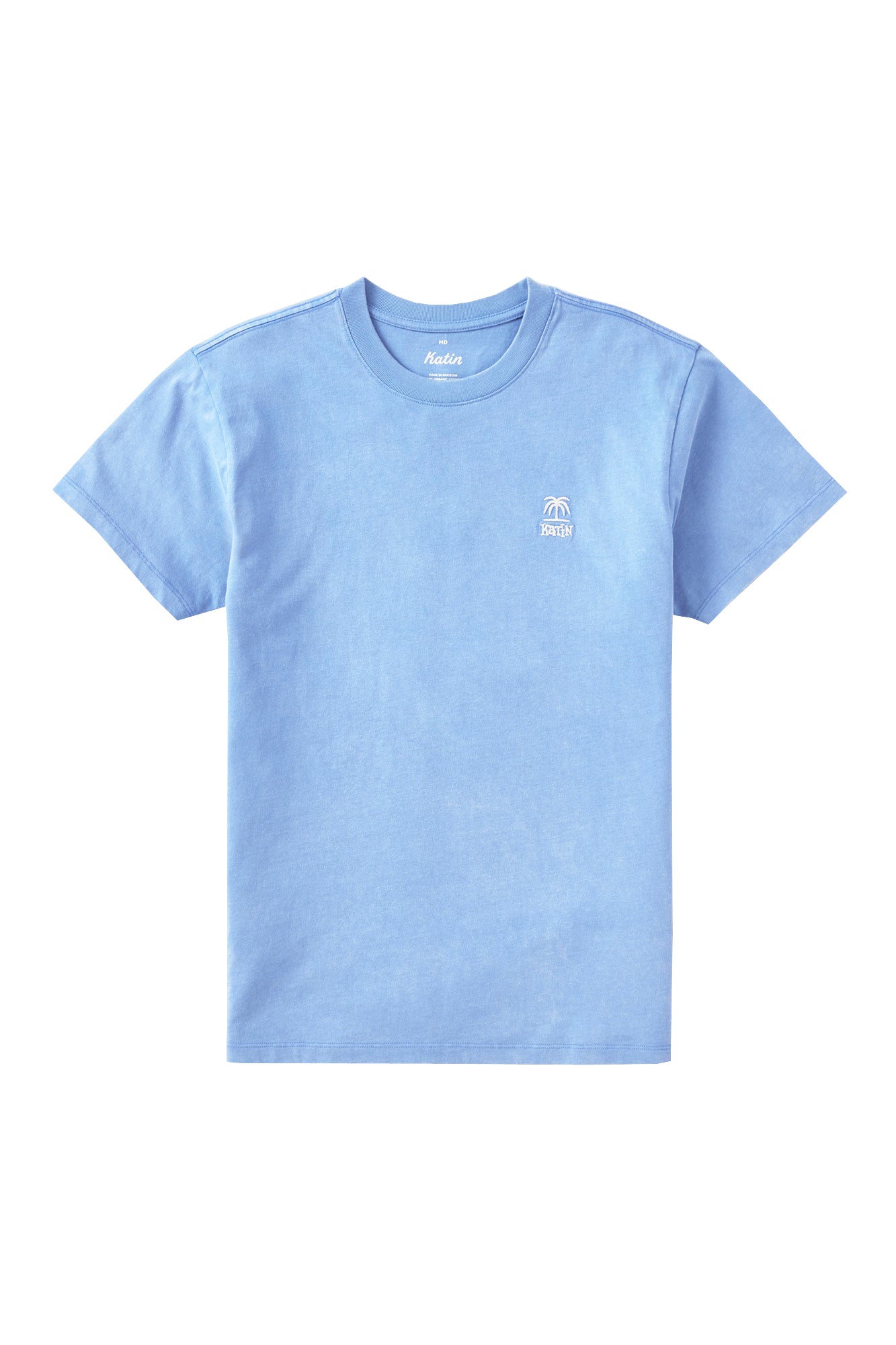 KATIN K-PALM EMB TEE BAY BLUE SAND WASH (BBSW) M