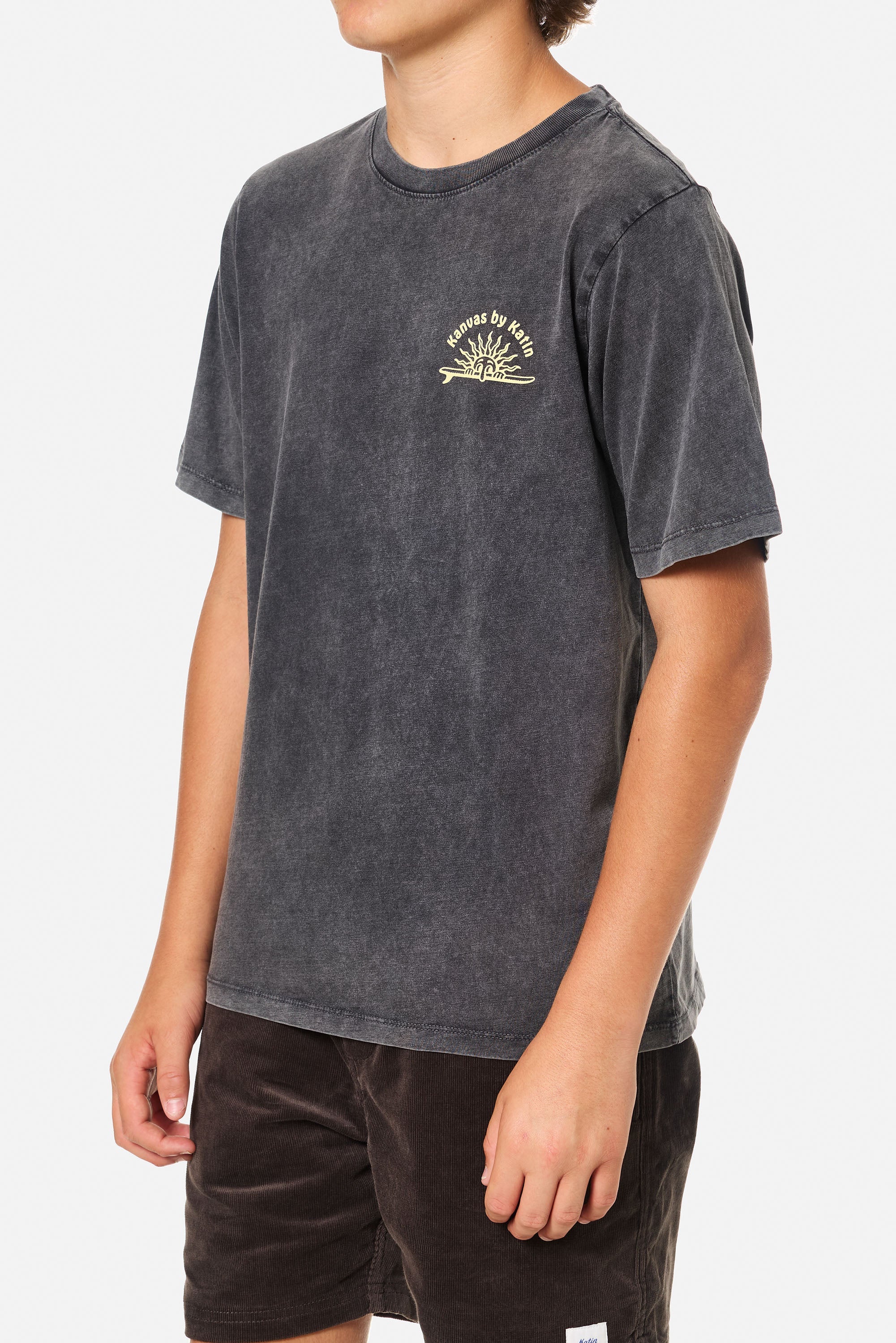 KATIN BOYS SUNNY TEE BLACK SAND WASH (BKSW) XL