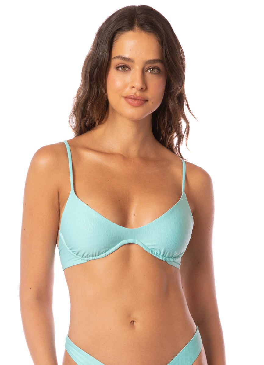 Maaji Irene Bikini Top  AquaMarine L