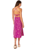 Maaji Foliage Remi Midi Dress BrightPurple L