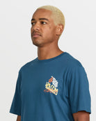 Volcom Dropped This SS Tee DPB7-DEEP BLUE L