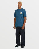Volcom Dropped This SS Tee DPB7-DEEP BLUE XXL