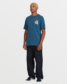 Volcom Dropped This SS Tee DPB7-DEEP BLUE M