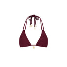 Kulani Kinis HALTER BRALETTE BIKINI TOP Sangria L