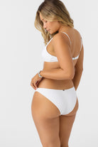 O'NEILL SALTWATER SOLIDS RIB PISMO TOP WHT M