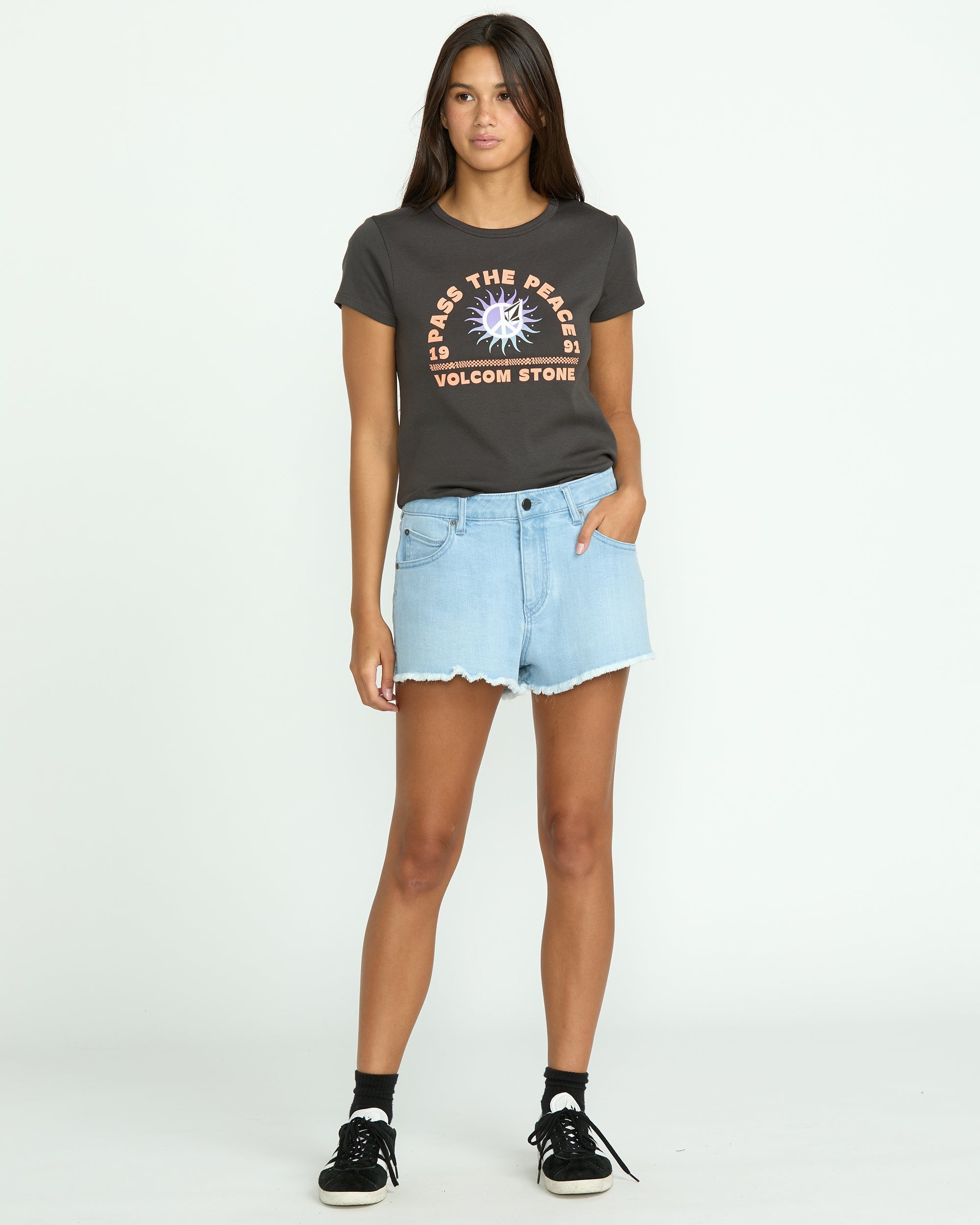 VOLCOM 1991 STONED SHORT BDR-BLUE DRIFT 27