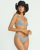 Billabong Wave Check Underwire Bikini Top BPB S