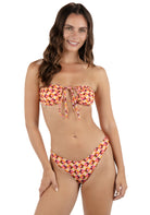 HURLEY DAISY TILE CHEEKY SCOOP BOTTOM CRLB-CORAL BLOSSOM XL