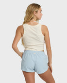 BILLABONG ROAD TRIPPIN ELASTIC WAIST SHORTS BHLW-WASHED CHAMBRAY M