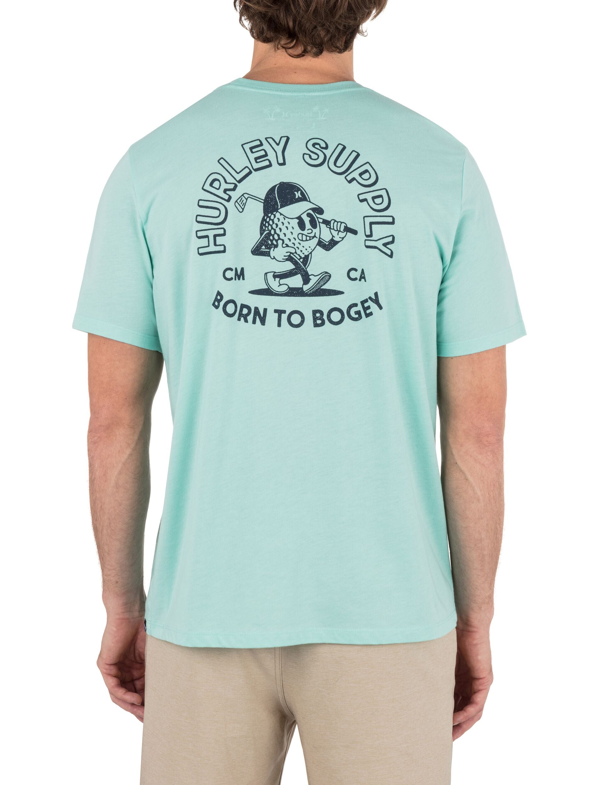 Hurley Born To Bogey SS Tee 362-TropicalMistHeather M