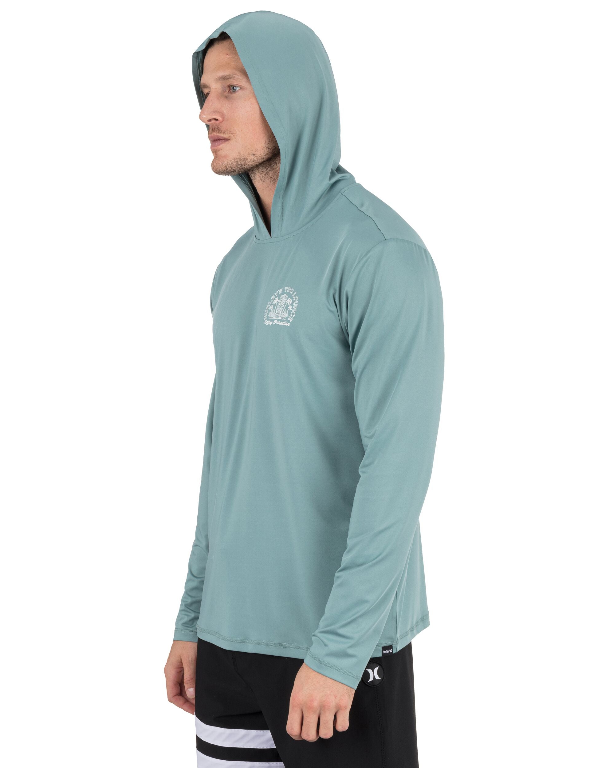 Hurley Hybrid UPF Hooded Lycra 318-Artillery XL