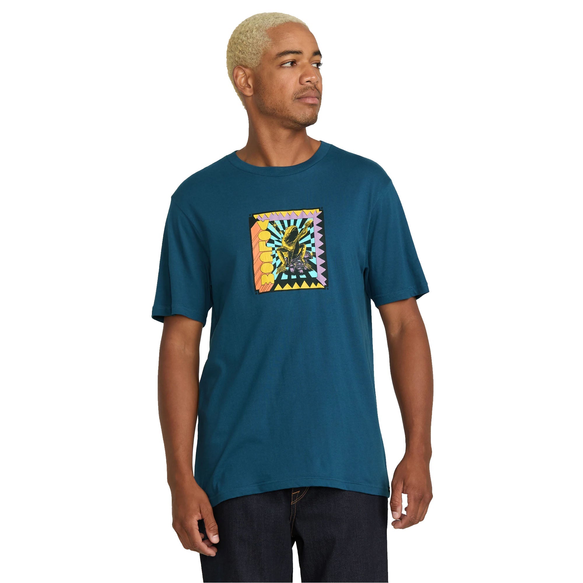 Volcom Doom Frog SS Tee DPB7-DEEP BLUE XL
