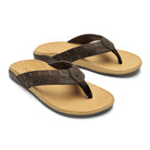 Olukai Tuahine Palm Mens Sandal 48GS-Dark Java-Golden Sand 12