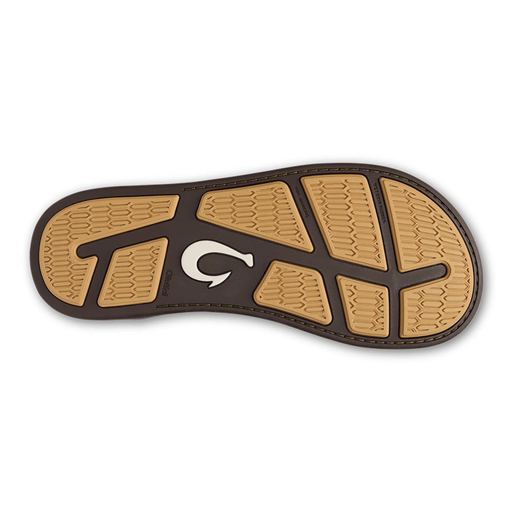 Olukai Tuahine Palm Mens Sandal 48GS-Dark Java-Golden Sand 10