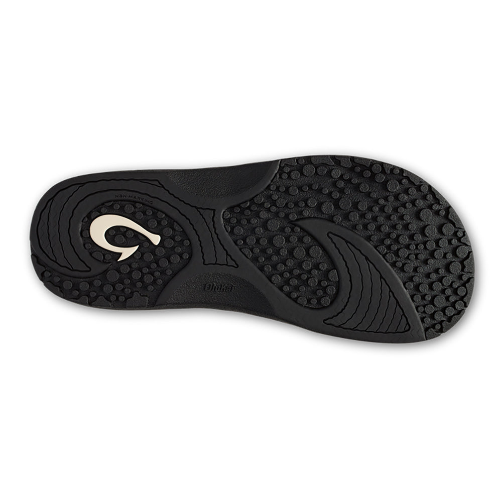 Olukai Nalu Slide Mens Sandal RK40-Rock-Black 9