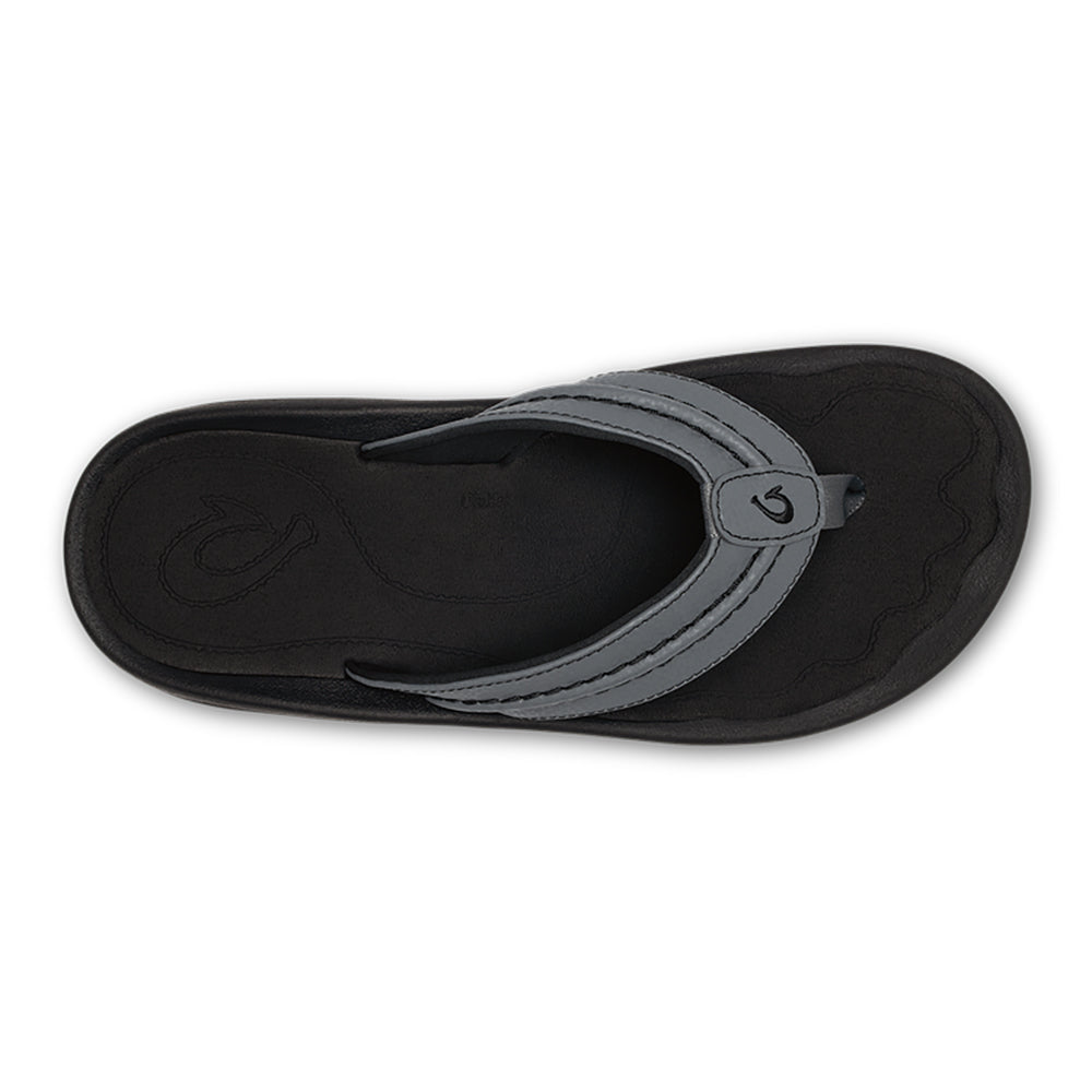 Olukai Hokua Mens Sandal RK40-Rock-Black 8