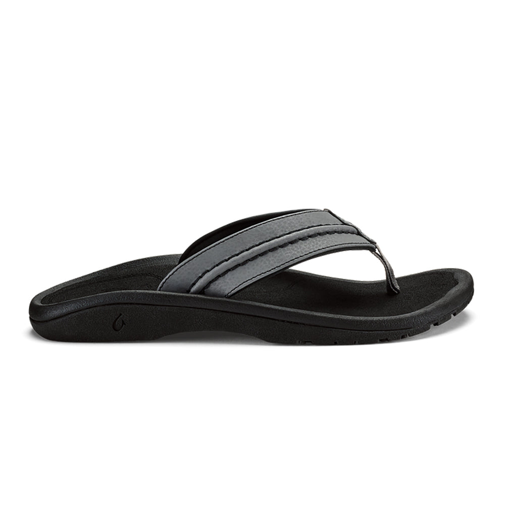 Olukai Hokua Mens Sandal RK40-Rock-Black 10