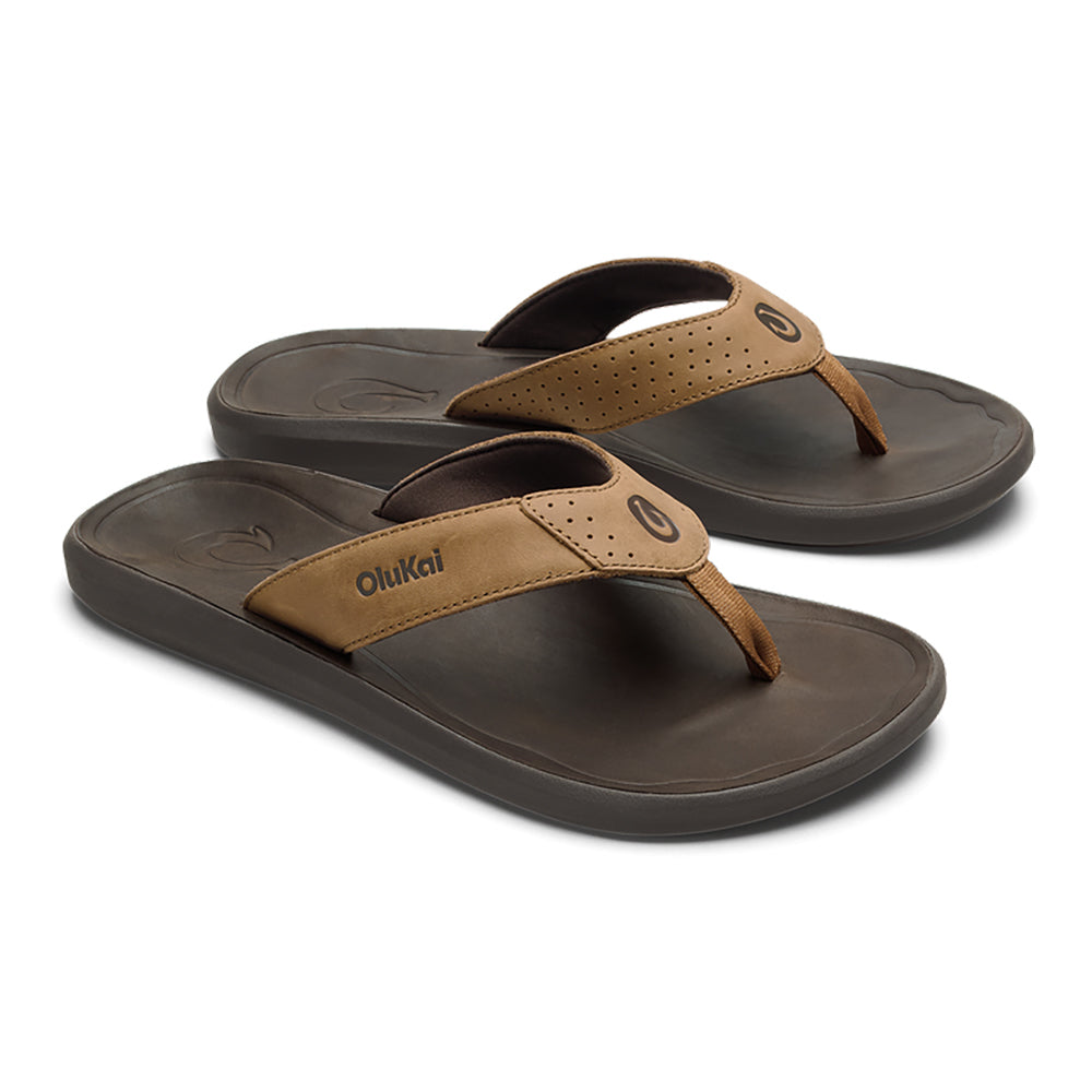 Olukai Pili Mens Sandal 3448-Tan-Dark Java 12