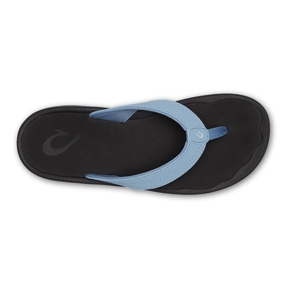 Olukai Ohana Womens Sandal FN40-Ocean Fog-Black 7