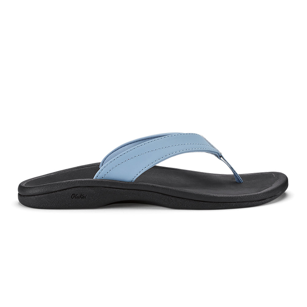 Olukai Ohana Womens Sandal FN40-Ocean Fog-Black 10