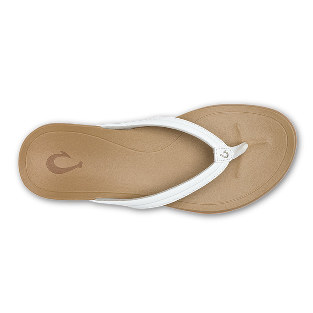 Olukai Ho opio Malua Womens Sandal WBWV-Bright White-Warm Sand 11