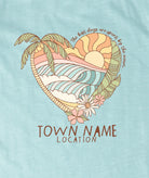 TANK STREAM DESIGN GIRLS T - SCENIC HEART Boca-Aqua 8