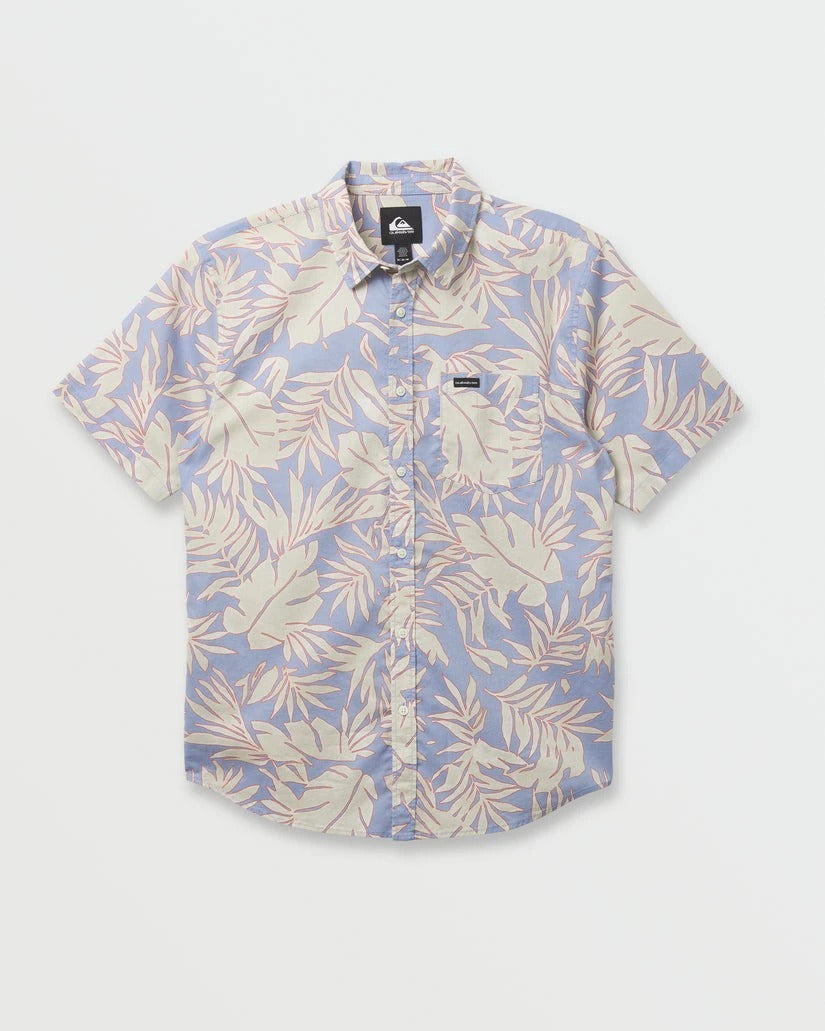 QUIKSILVER PALM TRIP CLASSIC SS BHL0-ASHLEY BLUE L