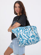 Volcom Bay Bae Beach Tote SBL-SeaBlue OS