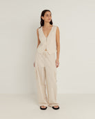 RHYTHM COVE VEST OAT 1XS