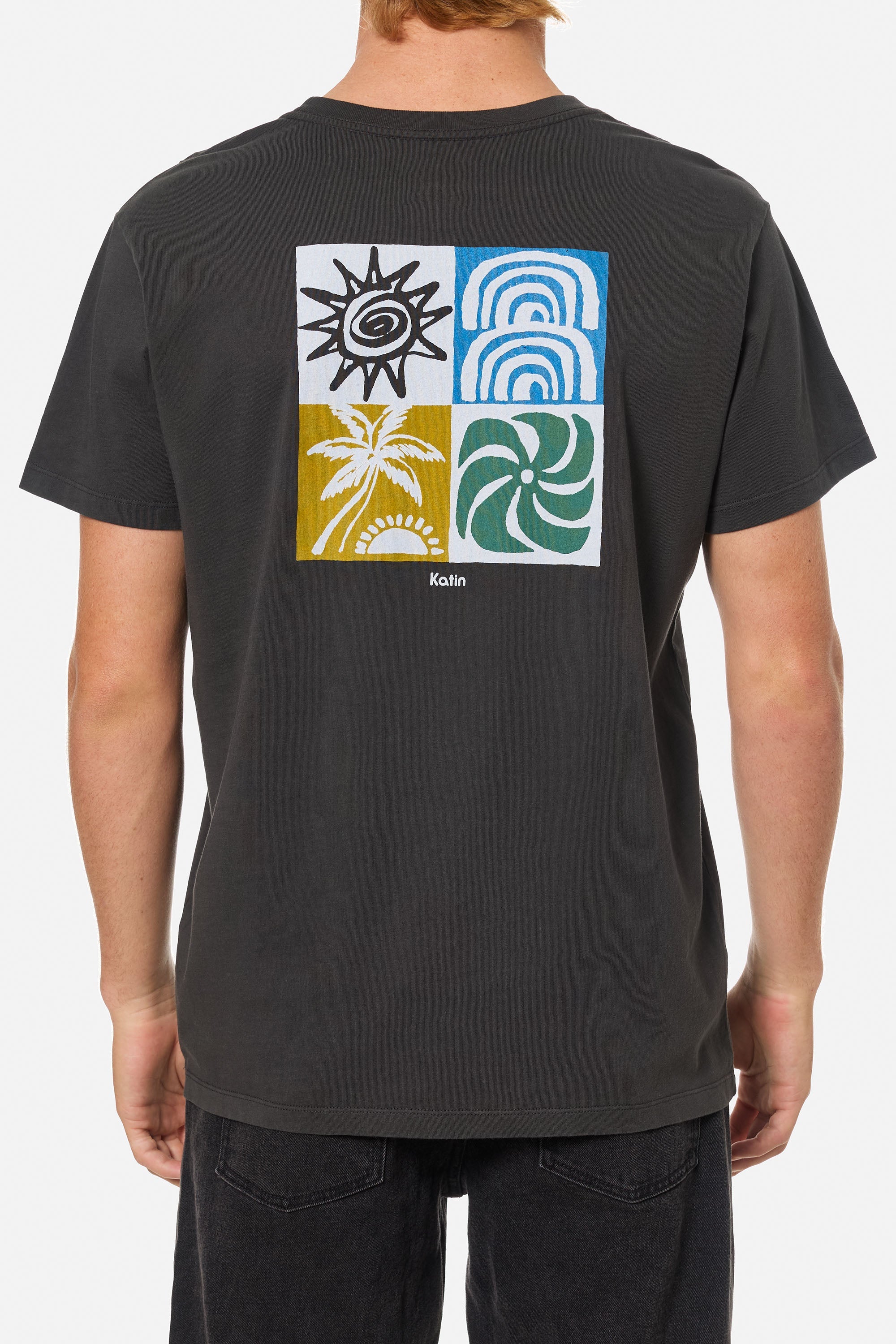 KATIN REALM TEE BKWSH-BLACK WASH XL