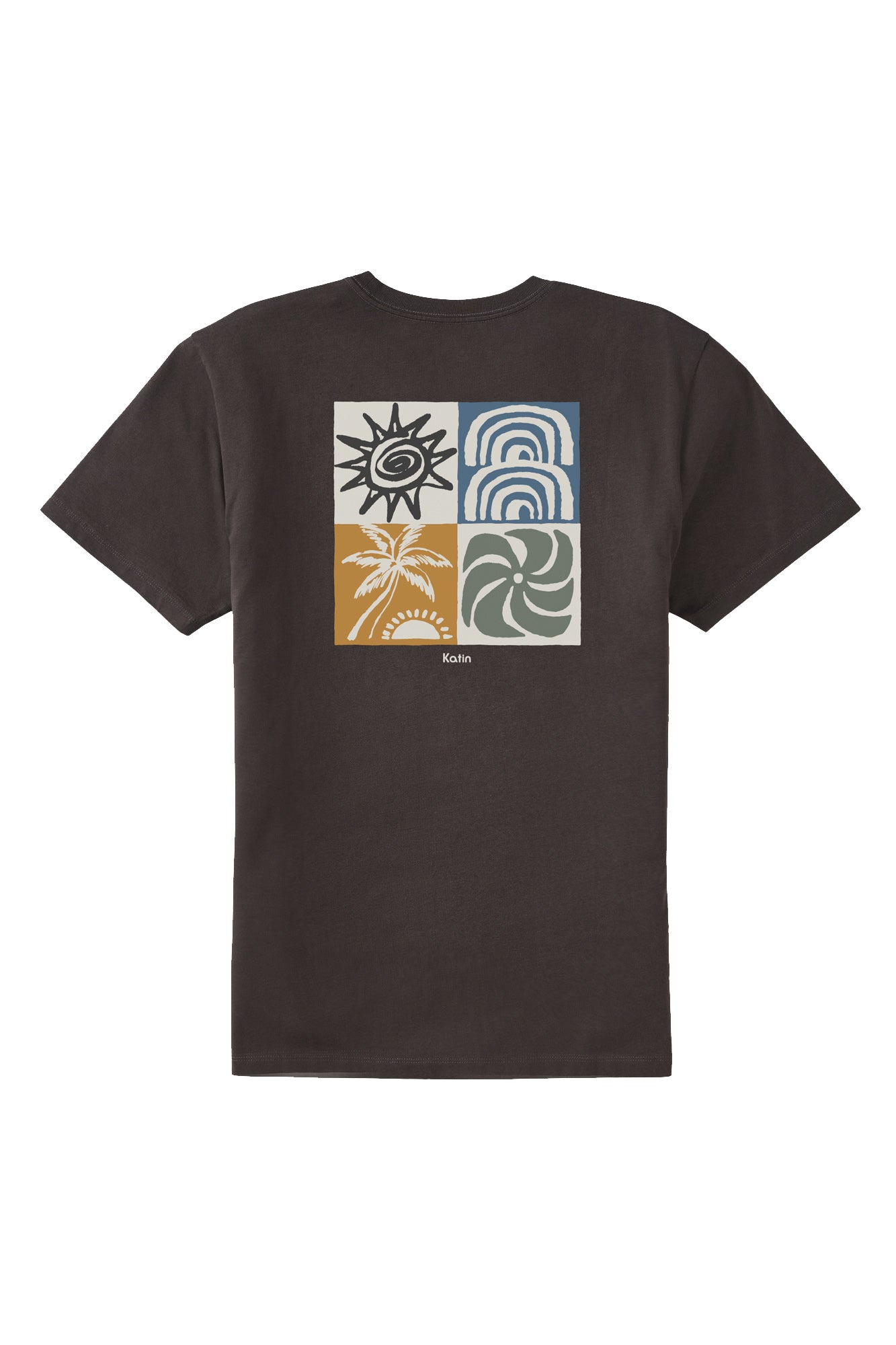 KATIN REALM TEE BKWSH-BLACK WASH S