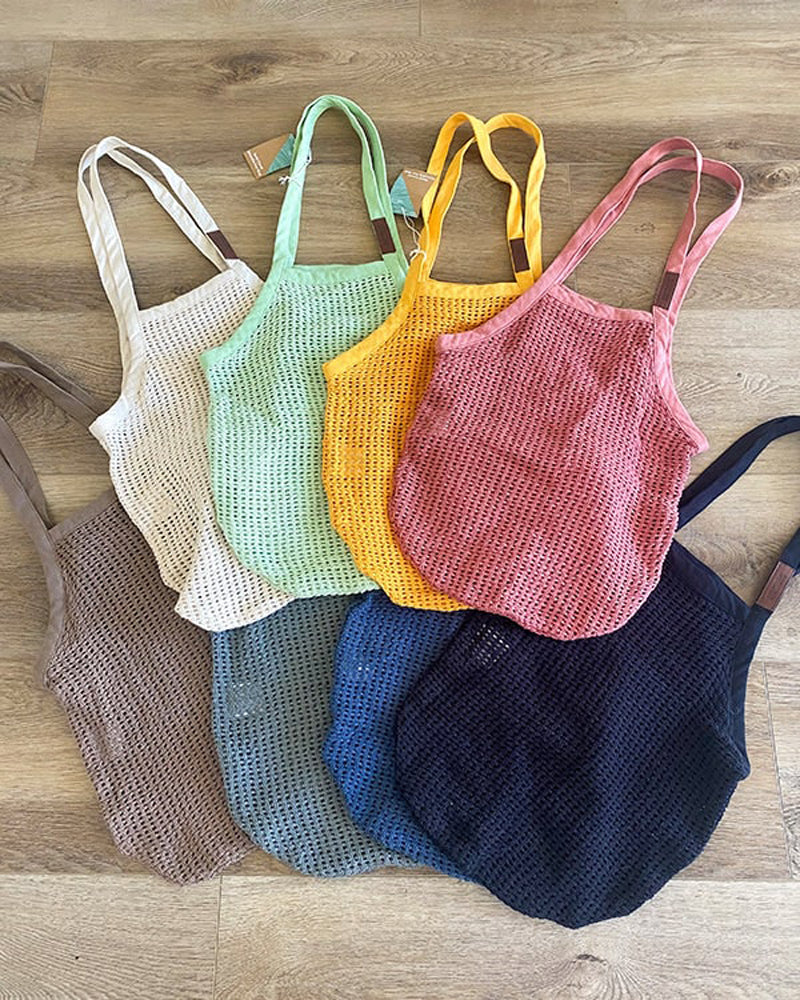 Sand Cloud Net Market Bag Black